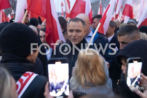  WARSZAWA 11.11.2025<br />
MARSZ NIEPODLEGLOSCI W WARSZAWIE<br />
NZ. PREZYDENT RP KAROL NAWROCKI<br />
FOT. ANTONI BYSZEWSKI/FOTONEWS 
