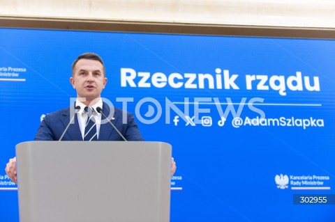  12.11.2025 WARSZAWA<br />
KONFERENCJA PO POSIEDZENIU RADY MINISTROW<br />
N/Z ADAM SZLAPKA<br />
 