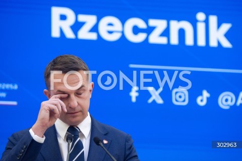  12.11.2025 WARSZAWA<br />
KONFERENCJA PO POSIEDZENIU RADY MINISTROW<br />
N/Z ADAM SZLAPKA<br />
 