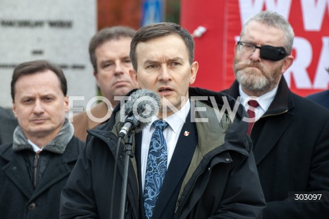  14.11.2025 WARSZAWA<br />
KONFERENCJA KONFEDERACJI KORONY POLSKIEJ<br />
N/Z JAN KRYSIAK<br />
 