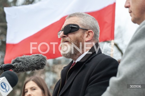  14.11.2025 WARSZAWA<br />
KONFERENCJA KONFEDERACJI KORONY POLSKIEJ<br />
N/Z GRZEGORZ BRAUN<br />
 