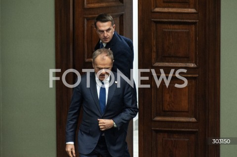  18.11.2025 WARSZAWA SEJM <br />
POSIEDZENIE SEJMU<br />
N/Z PREMIER DONALD TUSK ADAM SZLAPKA<br />
 