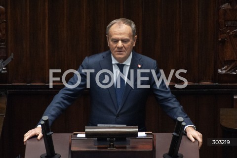  18.11.2025 WARSZAWA SEJM <br />
POSIEDZENIE SEJMU<br />
N/Z PREMIER DONALD TUSK<br />
 