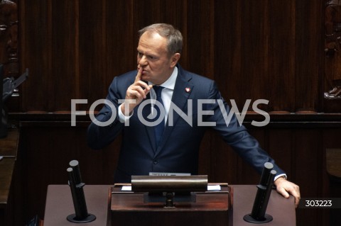  18.11.2025 WARSZAWA SEJM <br />
POSIEDZENIE SEJMU<br />
N/Z PREMIER DONALD TUSK<br />
 