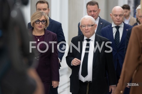  21.11.2025 WARSZAWA SEJM <br />
POSIEDZENIE SEJMU RP<br />
N/Z JAROSLAW KACZYNSKI<br />
FOT. MARCIN BANASZKIEWICZ / FOTONEWS  