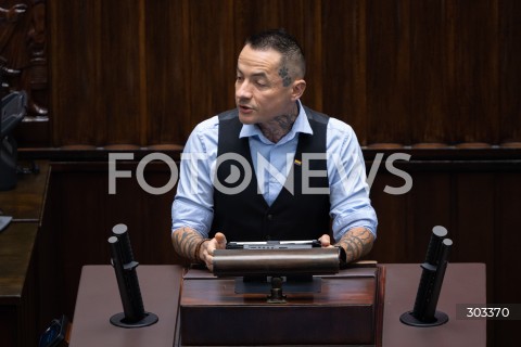  21.11.2025 WARSZAWA SEJM <br />
POSIEDZENIE SEJMU RP<br />
N/Z MARCIN JOZEFACIUK<br />
FOT. MARCIN BANASZKIEWICZ / FOTONEWS  