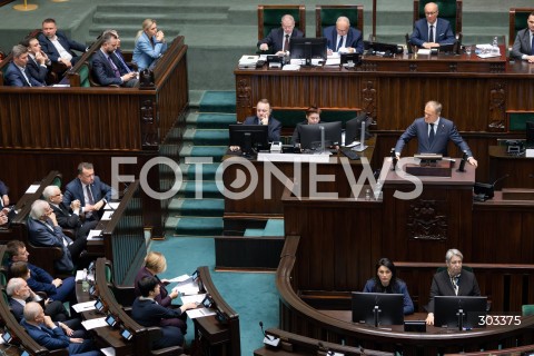  21.11.2025 WARSZAWA SEJM <br />
POSIEDZENIE SEJMU RP<br />
N/Z PREMIER DONALD TUSK<br />
FOT. MARCIN BANASZKIEWICZ / FOTONEWS  