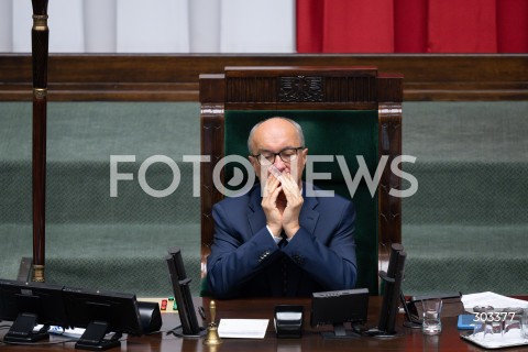  21.11.2025 WARSZAWA SEJM <br />
POSIEDZENIE SEJMU RP<br />
N/Z MARSZALEK WLODZIMIERZ CZARZASTY<br />
FOT. MARCIN BANASZKIEWICZ / FOTONEWS  