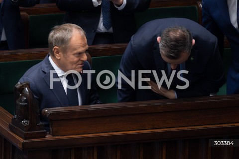  21.11.2025 WARSZAWA SEJM <br />
POSIEDZENIE SEJMU RP<br />
N/Z DONALD TUSK WLADYSLAW KOSINIAK KAMYSZ<br />
FOT. MARCIN BANASZKIEWICZ / FOTONEWS  