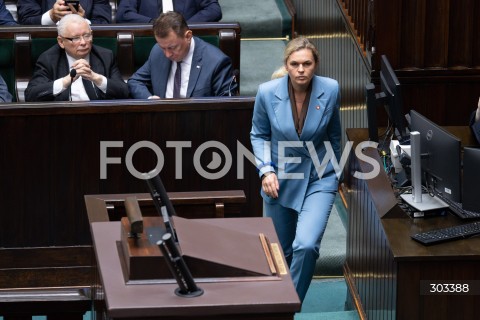  21.11.2025 WARSZAWA SEJM <br />
POSIEDZENIE SEJMU RP<br />
N/Z BARBARA NOWACKA<br />
FOT. MARCIN BANASZKIEWICZ / FOTONEWS  