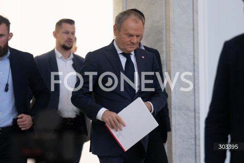  21.11.2025 WARSZAWA SEJM <br />
POSIEDZENIE SEJMU RP<br />
N/Z PREMIER DONALD TUSK<br />
FOT. MARCIN BANASZKIEWICZ / FOTONEWS  