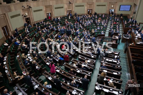 Posiedzenie Sejmu w Warszawie