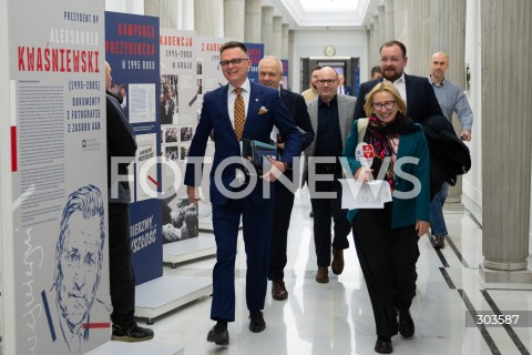  04.12.2025 WARSZAWA<br />
POSIEDZENIE SEJMU RP<br />
N/Z SZYMON HOLOWNIA JACEK SASIN SEBASTIAN LUKASZEWICZ JOANNA WICHA<br />
 
