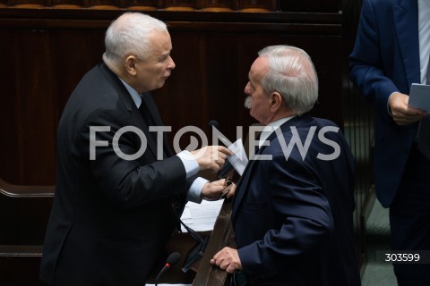  04.12.2025 WARSZAWA<br />
POSIEDZENIE SEJMU RP<br />
N/Z JAROSLAW KACZYNSKI LEONARD KRASULSKI<br />
 