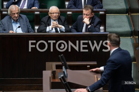  04.12.2025 WARSZAWA<br />
POSIEDZENIE SEJMU RP<br />
N/Z JAROSLAW KACZYNSKI ADAM SZLAPKA MARIUSZ BLASZCZAK<br />
 