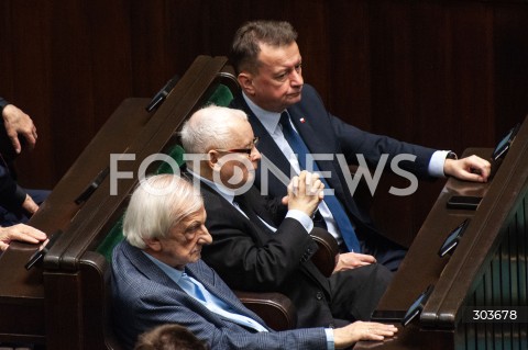  05.12.2025 WARSZAWA SEJM <br />
0512 POSIEDZENIE SEJMU<br />
N/Z JAROSLAW KACZYNSKI MARIUSZ BLASZCZAK<br />
 