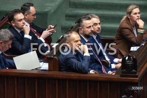  05.12.2025 WARSZAWA SEJM <br />
0512 POSIEDZENIE SEJMU<br />
N/Z PREMIER DONALD TUSK WLADYSLAW KOSINIAK KAMYSZ BARBARA NOWACKA<br />
 
