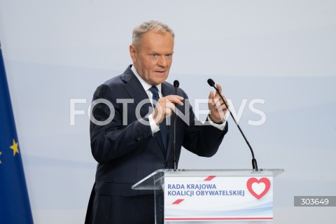  05.12.2025 WARSZAWA<br />
RADA KRAJOWA KOALICJI OBYWATELSKIEJ<br />
N/Z PREMIER DONALD TUSK<br />
 