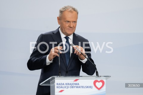  05.12.2025 WARSZAWA<br />
RADA KRAJOWA KOALICJI OBYWATELSKIEJ<br />
N/Z PREMIER DONALD TUSK<br />
 