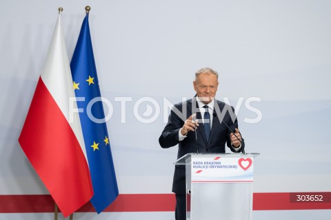  05.12.2025 WARSZAWA<br />
RADA KRAJOWA KOALICJI OBYWATELSKIEJ<br />
N/Z PREMIER DONALD TUSK<br />
 
