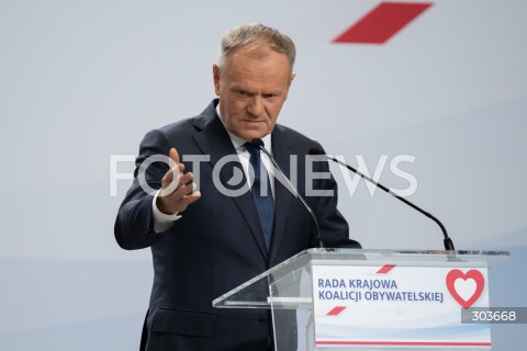  05.12.2025 WARSZAWA<br />
RADA KRAJOWA KOALICJI OBYWATELSKIEJ<br />
N/Z PREMIER DONALD TUSK<br />
 