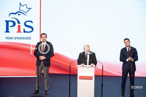  08.12.2025 WARSZAWA<br />KONFERENCJA PRAWA I SPRAWIEDLIWOSCI<br />N/Z JAROSLAW KACZYNSKI PATRYK JAKI TOBIASZ BOCHENSKI<br /> 