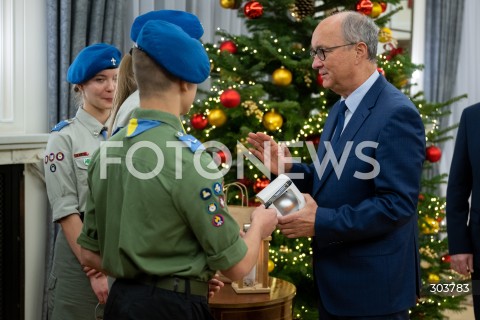  08.12.2025 WARSZAWA<br />BETLEJEMSKIE SWIATLO POKOJU W SEJMIE<br />N/Z MARSZALEK WLODZIMIERZ CZARZASTY<br /> 