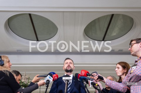 Konferencja prasowa Władysława Kosiniaka-Kamysza w Warszawie