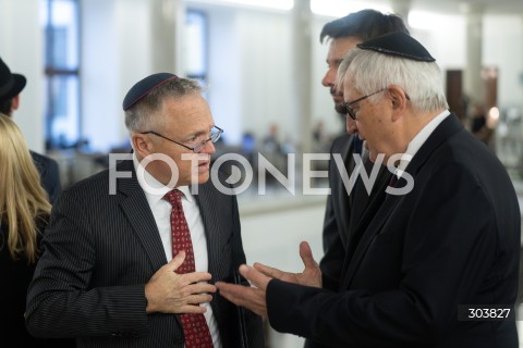  15.12.2025 WARSZAWA<br />UROCZYSTOSC ZAPALENIA MENORY CHANUKOWEJ W SEJMIE<br />N/Z THOMAS ROSE MAREK SIWIEC<br /> 
