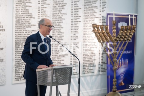  15.12.2025 WARSZAWA<br />UROCZYSTOSC ZAPALENIA MENORY CHANUKOWEJ W SEJMIE<br />N/Z MARSZALEK WLODZIMIERZ CZARZASTY<br /> 