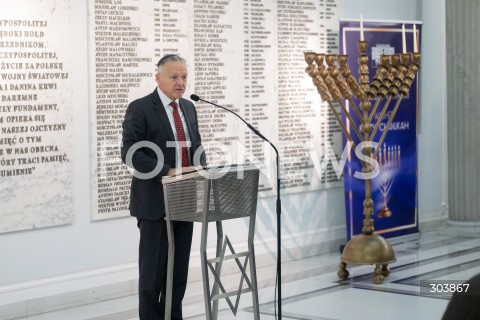  15.12.2025 WARSZAWA<br />UROCZYSTOSC ZAPALENIA MENORY CHANUKOWEJ W SEJMIE<br />N/Z THOMAS ROSE<br /> 
