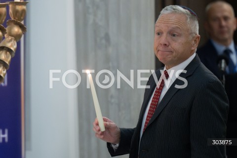  15.12.2025 WARSZAWA<br />UROCZYSTOSC ZAPALENIA MENORY CHANUKOWEJ W SEJMIE<br />N/Z THOMAS ROSE<br /> 