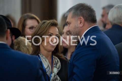  15.12.2025 WARSZAWA<br />UROCZYSTOSC ZAPALENIA MENORY CHANUKOWEJ W SEJMIE<br />N/Z DOROTA WYSOCKA SCHNEPF WALDEMAR ZUREK<br /> 