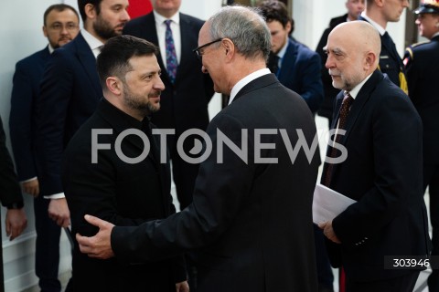  19.12.2025 WARSZAWA SEJM <br />DZIEN W SEJMIE<br />N/Z WOLODYMYR ZELENSKI WLODZIMIERZ CZARZASTY<br /> 