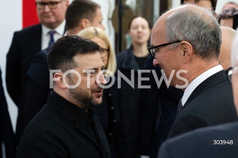  19.12.2025 WARSZAWA SEJM <br />DZIEN W SEJMIE<br />N/Z WOLODYMYR ZELENSKI WLODZIMIERZ CZARZASTY<br /> 
