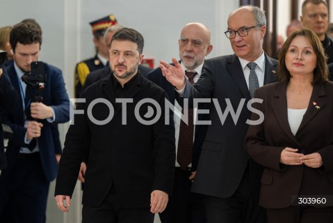  19.12.2025 WARSZAWA SEJM <br />DZIEN W SEJMIE<br />N/Z WOLODYMYR ZELENSKI WLODZIMIERZ CZARZASTY MONIKA WIELICHOWSKA<br /> 