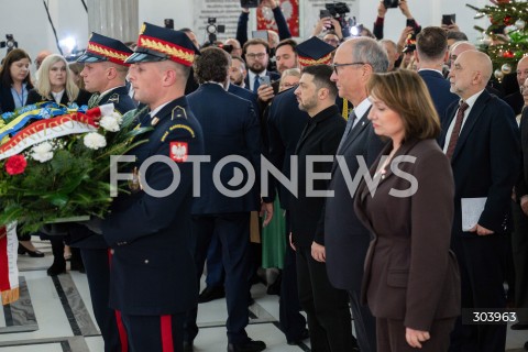  19.12.2025 WARSZAWA SEJM <br />DZIEN W SEJMIE<br />N/Z WOLODYMYR ZELENSKI WLODZIMIERZ CZARZASTY MONIKA WIELICHOWSKA<br /> 