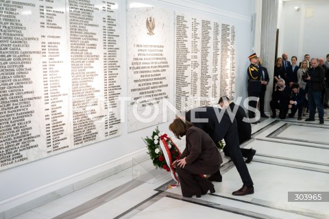  19.12.2025 WARSZAWA SEJM <br />DZIEN W SEJMIE<br />N/Z WOLODYMYR ZELENSKI WLODZIMIERZ CZARZASTY MONIKA WIELICHOWSKA<br /> 