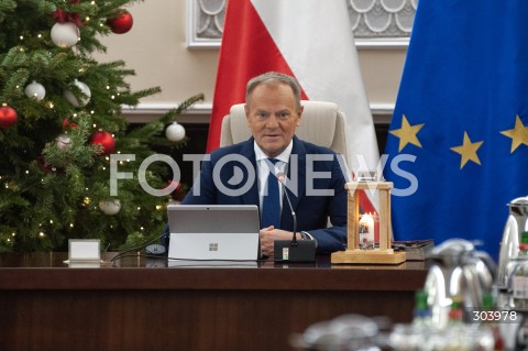  23.12.2025 WARSZAWA<br />POSIEDZENIE RADY MINISTROW<br />N/Z PREMIER DONALD TUSK<br /> 
