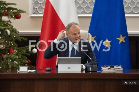  30.12.2025 WARSZAWA<br />POSIEDZENIE RADY MINISTROW<br />N/Z PREMIER DONALD TUSK<br /> 