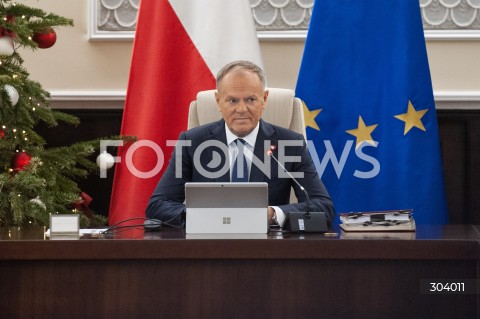  30.12.2025 WARSZAWA<br />POSIEDZENIE RADY MINISTROW<br />N/Z PREMIER DONALD TUSK<br /> 