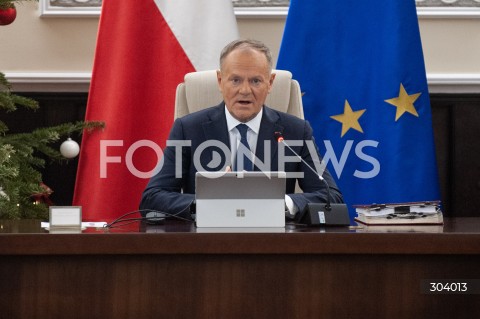  30.12.2025 WARSZAWA<br />POSIEDZENIE RADY MINISTROW<br />N/Z PREMIER DONALD TUSK<br /> 