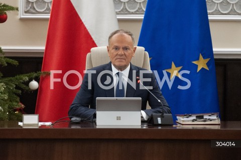  30.12.2025 WARSZAWA<br />POSIEDZENIE RADY MINISTROW<br />N/Z PREMIER DONALD TUSK<br /> 