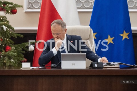  30.12.2025 WARSZAWA<br />POSIEDZENIE RADY MINISTROW<br />N/Z PREMIER DONALD TUSK<br /> 
