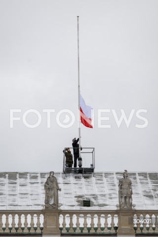  03.01.2026 WARSZAWA<br />UROCZYSTA ZMIANA FLAGI NAD PALACEM PREZYDENCKIM<br />N/Z PALAC PREZYDENCKI<br /> 