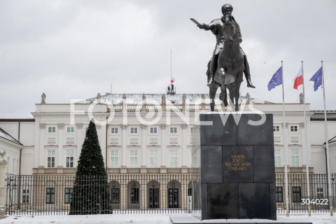  03.01.2026 WARSZAWA<br />UROCZYSTA ZMIANA FLAGI NAD PALACEM PREZYDENCKIM<br />N/Z PALAC PREZYDENCKI<br /> 