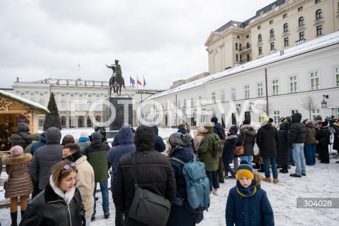  03.01.2026 WARSZAWA<br />UROCZYSTA ZMIANA FLAGI NAD PALACEM PREZYDENCKIM<br />N/Z PALAC PREZYDENCKI<br /> 