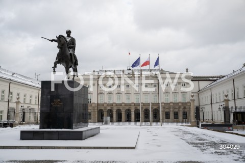  03.01.2026 WARSZAWA<br />UROCZYSTA ZMIANA FLAGI NAD PALACEM PREZYDENCKIM<br />N/Z PALAC PREZYDENCKI<br /> 