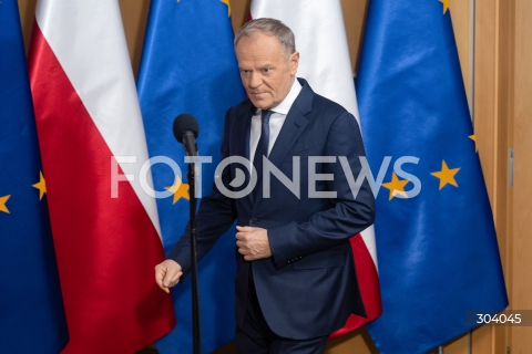  06.01.2026 WARSZAWA<br />OSWIADCZENIE PREMIERA DONALDA TUSKA<br />N/Z PREMIER DONALD TUSK<br />FOT. MARCIN BANASZKIEWICZ / FOTONEWS 