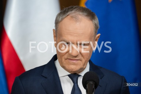  06.01.2026 WARSZAWA<br />OSWIADCZENIE PREMIERA DONALDA TUSKA<br />N/Z PREMIER DONALD TUSK<br />FOT. MARCIN BANASZKIEWICZ / FOTONEWS 